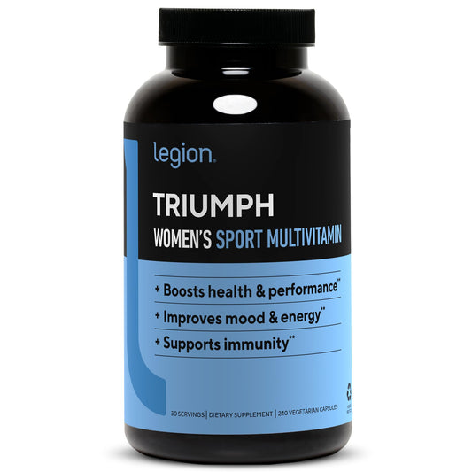 LEGION Triumph Daily Sport Multivitamin for Women bottle – front view