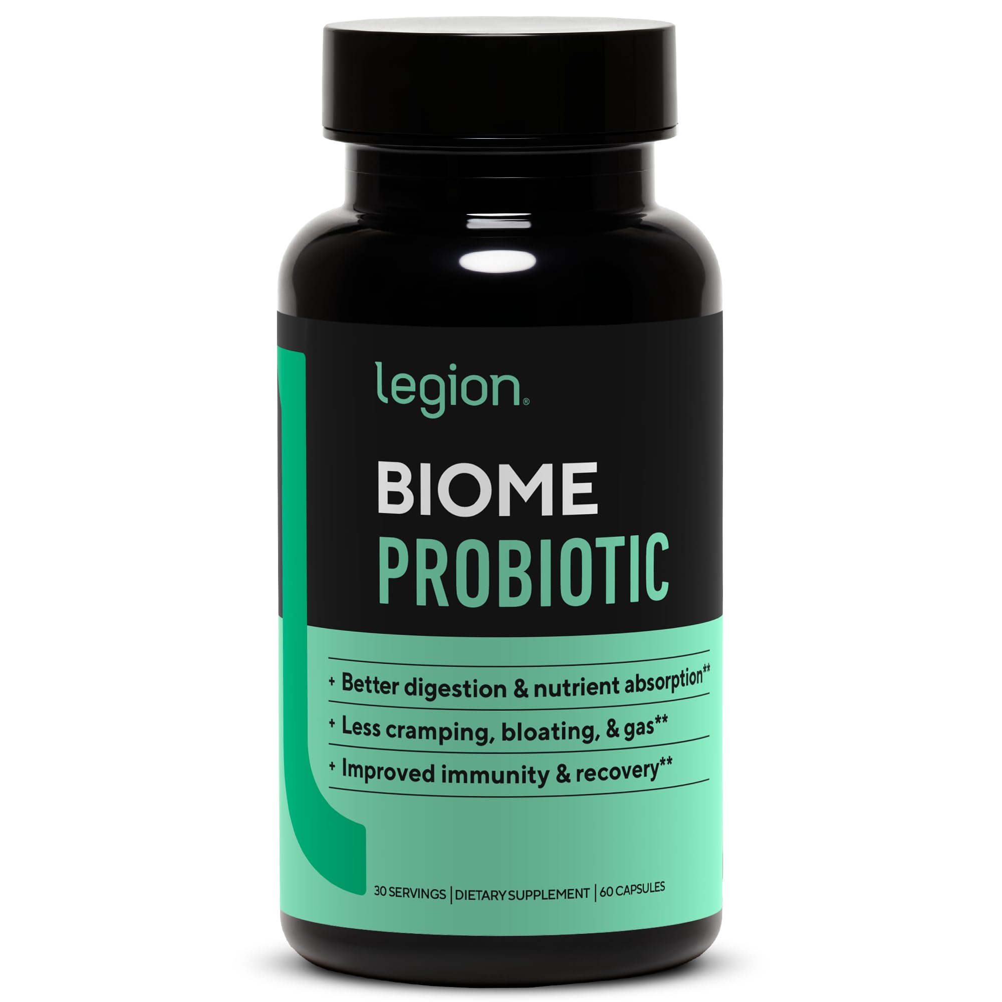 LEGION Biome Probiotic bottle front