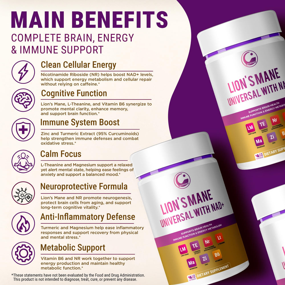 L-Theanine magnesium and Vitamin B6 blend for energy and focus