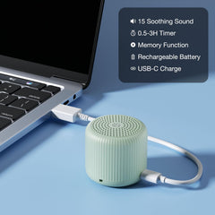 LEICEX 15-sound list visual hints at diverse ambient options for calm spaces