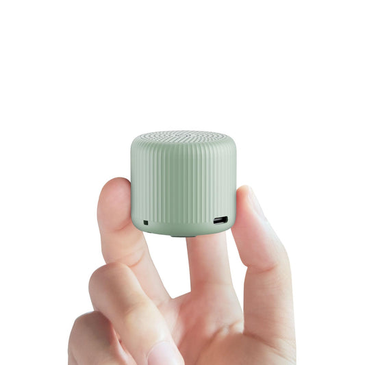LEICEX mini white noise machine mint side view for travel-friendly sleep support