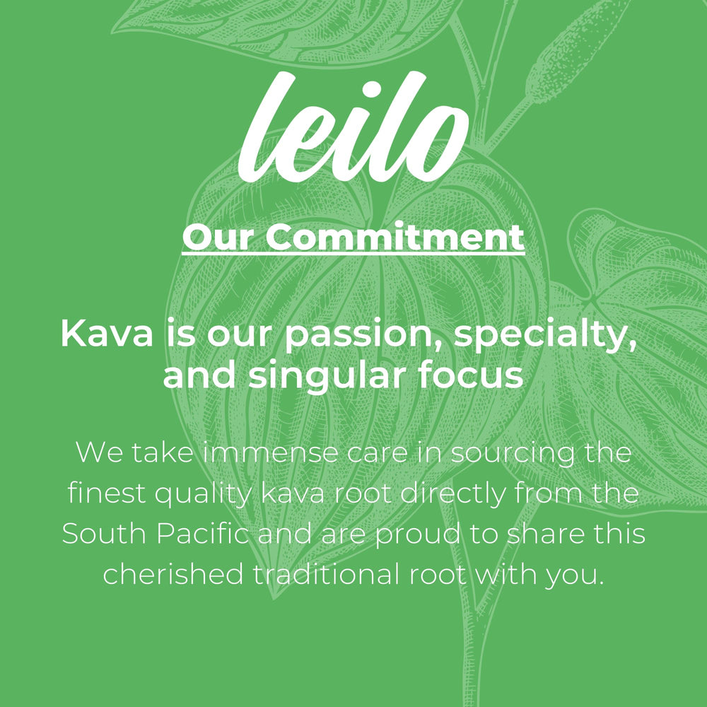 LEILO Ingredients close-up highlighting kava and l-theanine