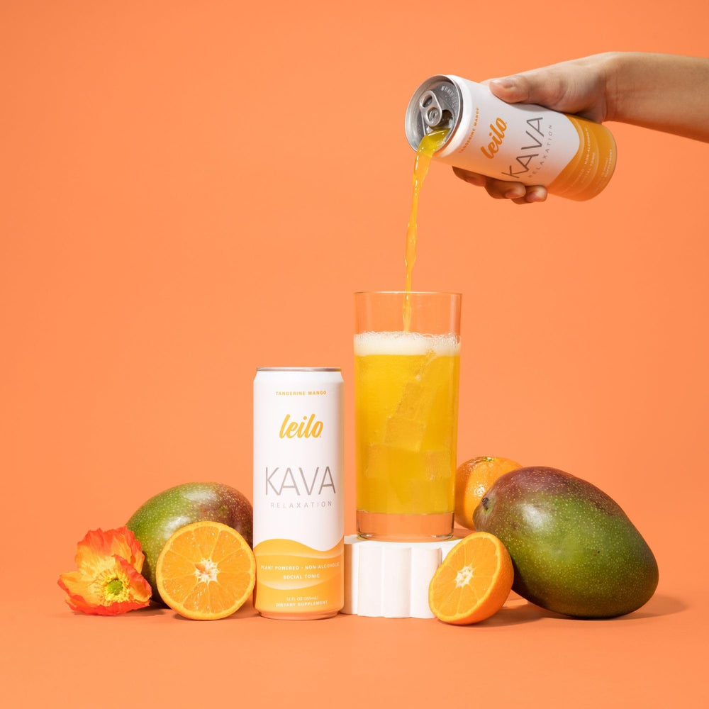 LEILO Tangerine Mango 12-pack pack shot