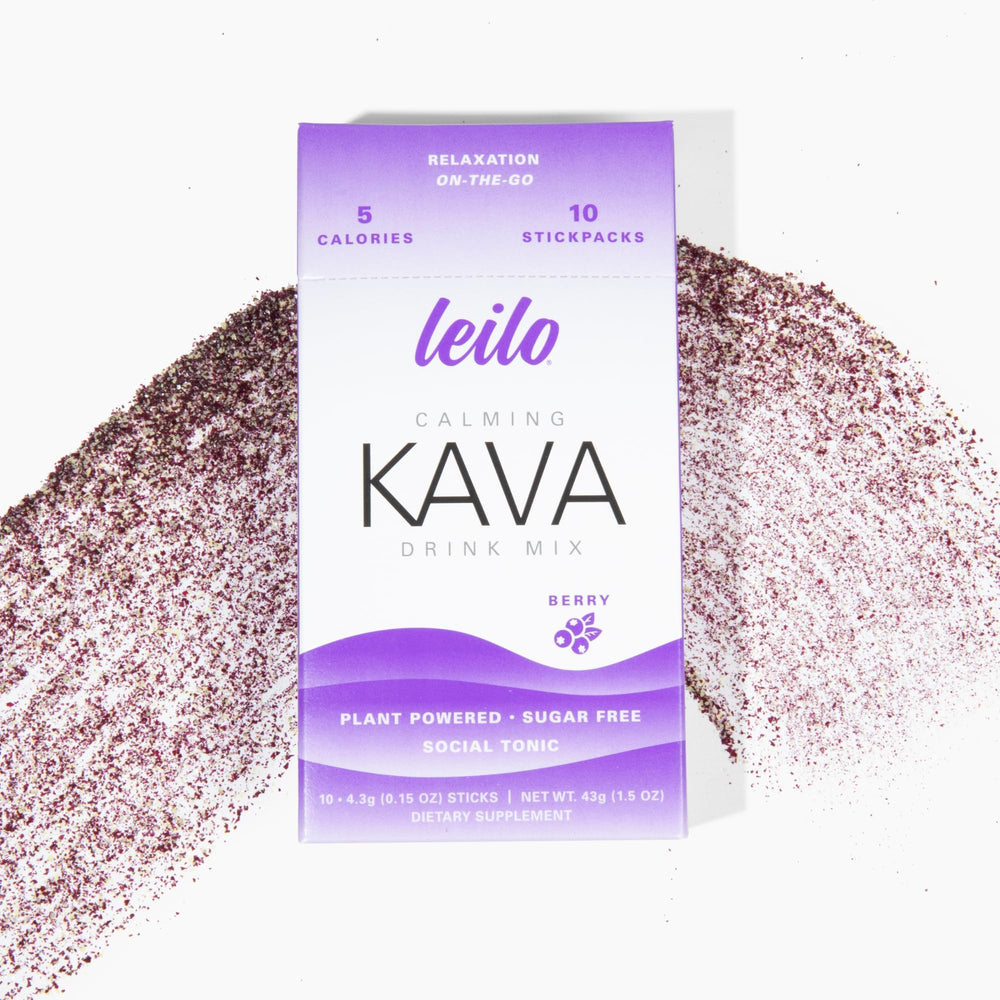 Leilo packaging box for Calming Kava Berry