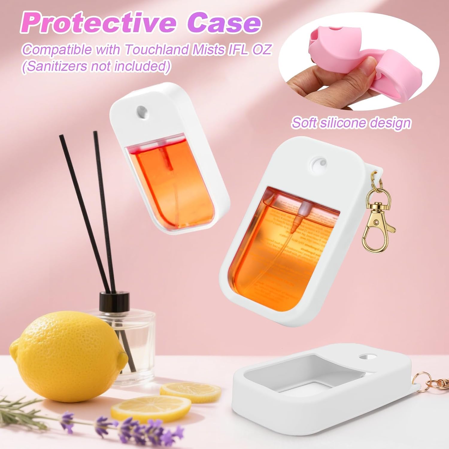 LEISENOR Touchland case edge cushion protects the bottle from bumps.