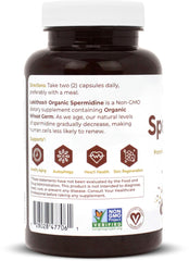 Organic pullulan capsules on a white surface