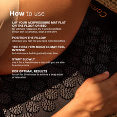 Person lying on mat for back relaxation