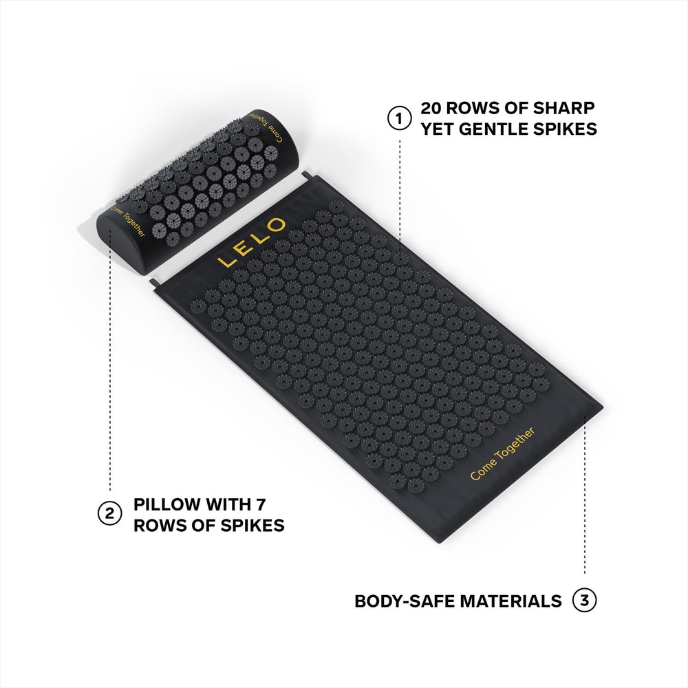 Neck and shoulder pillow accessory with LELO mat