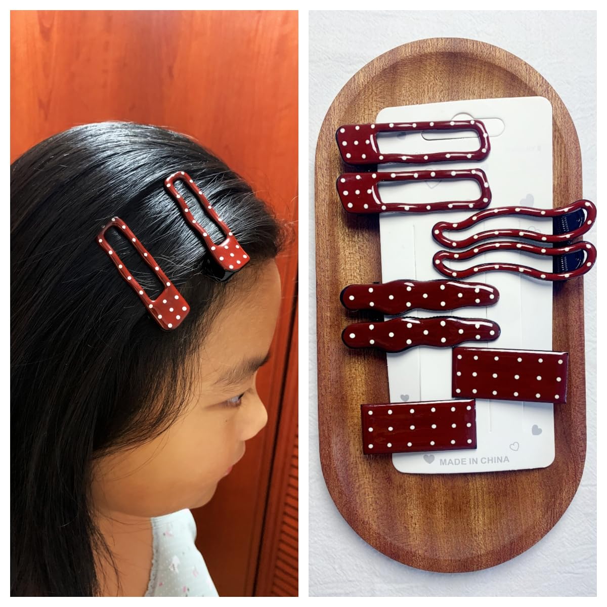 Lemeilleur 8-piece vintage metal hair clip set for secure, everyday styling