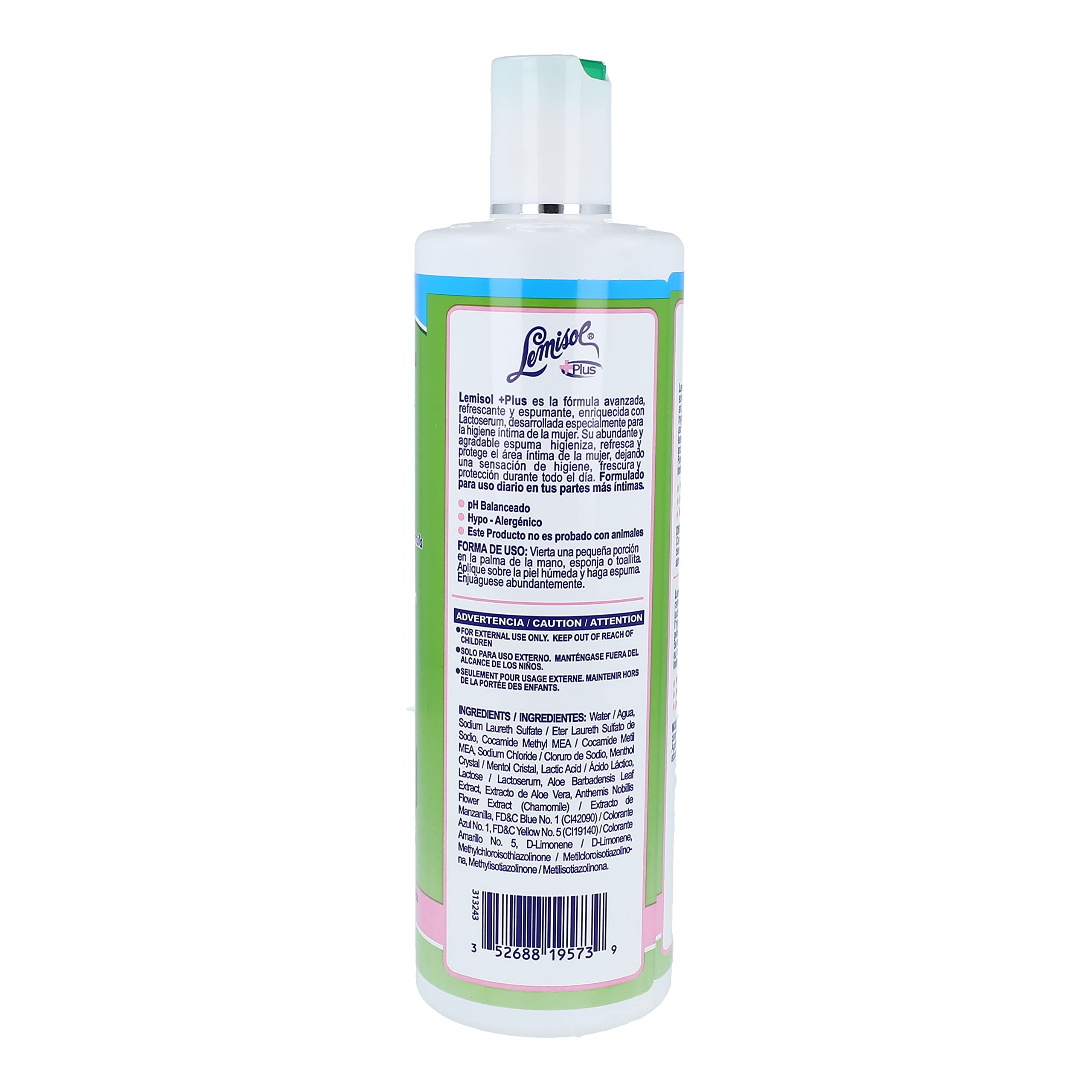 Lemisol feminine wash daily-use lather emphasizes gentle cleansing and everyday confidence.