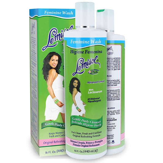 Lemisol Plus fresh 4-pack bottle for gentle daily cleansing