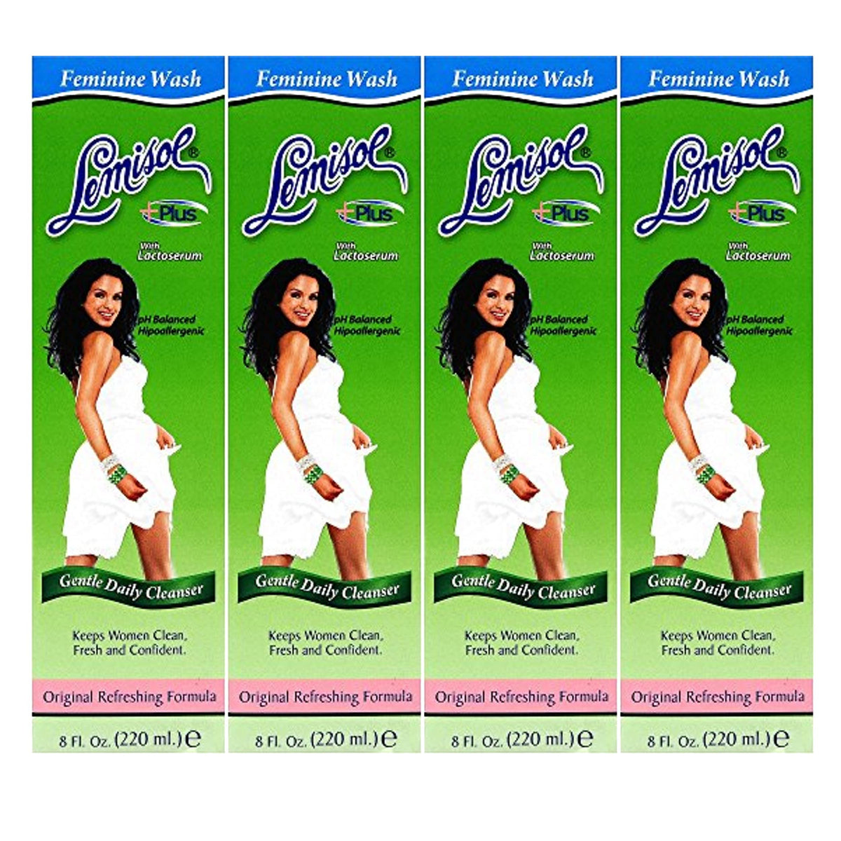 Lemisol Plus original 4-pack bottle for all-day freshness