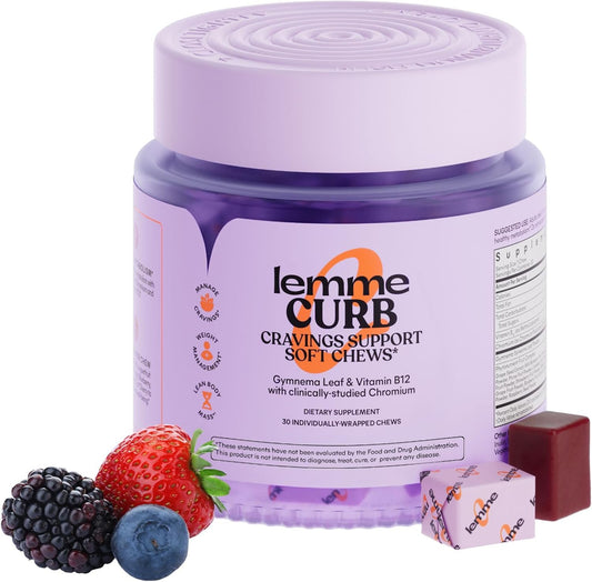 Lemme Curb Cravings Soft Chews Mixed Berry label