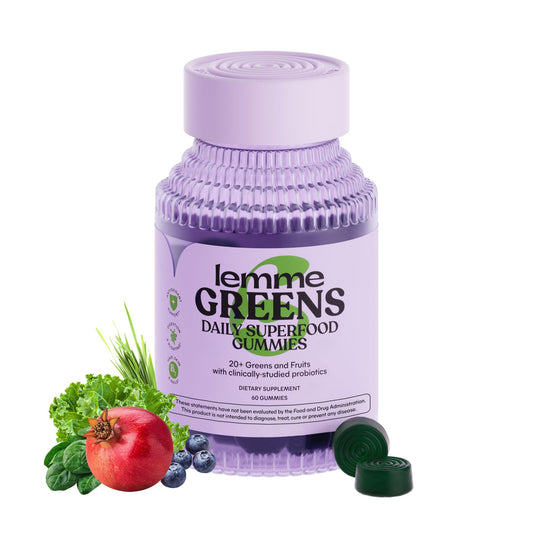 Lemme Greens Berry Flavor Gummies bottle