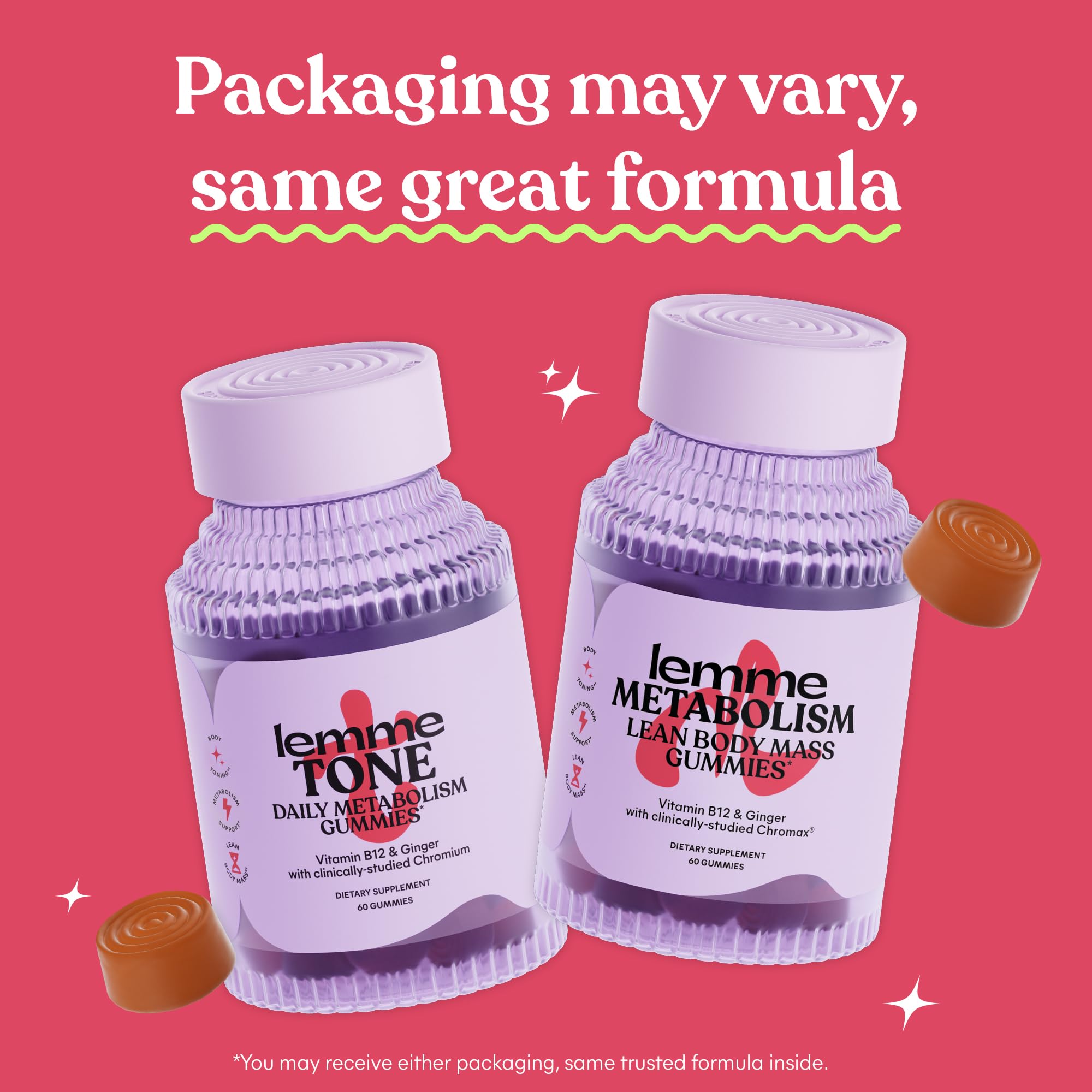 Close-up texture of Lemme gummies highlighting chewable, plant-based texture