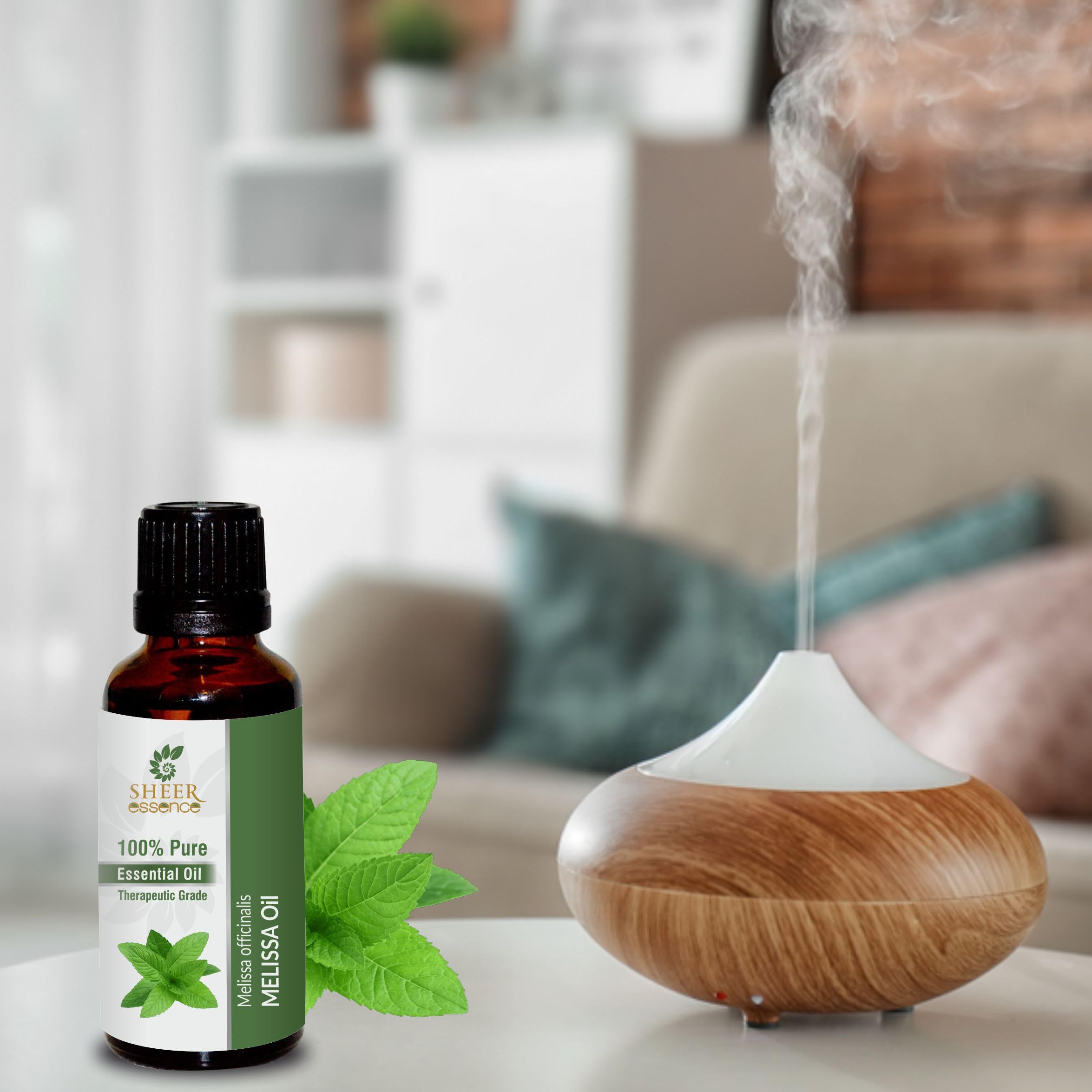 Aromas of lemon balm essential oil