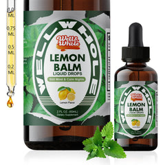 Organic Lemon Balm Tincture bottle front 60 mL