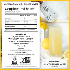 Glass of lemon-citrus collagen water ready for daily hydration and beauty routine