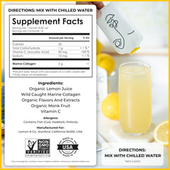 Product packaging design for Lemon & Co Lemon Collagen Water