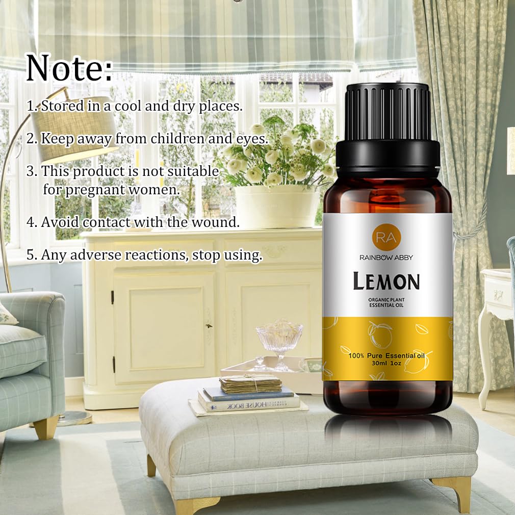 Lemon essential oil for skincare and massage