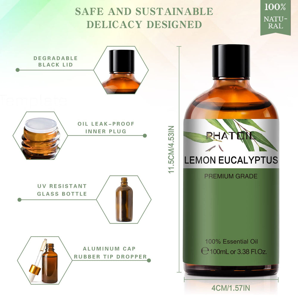Lemon Eucalyptus essential oil used in a DIY candle