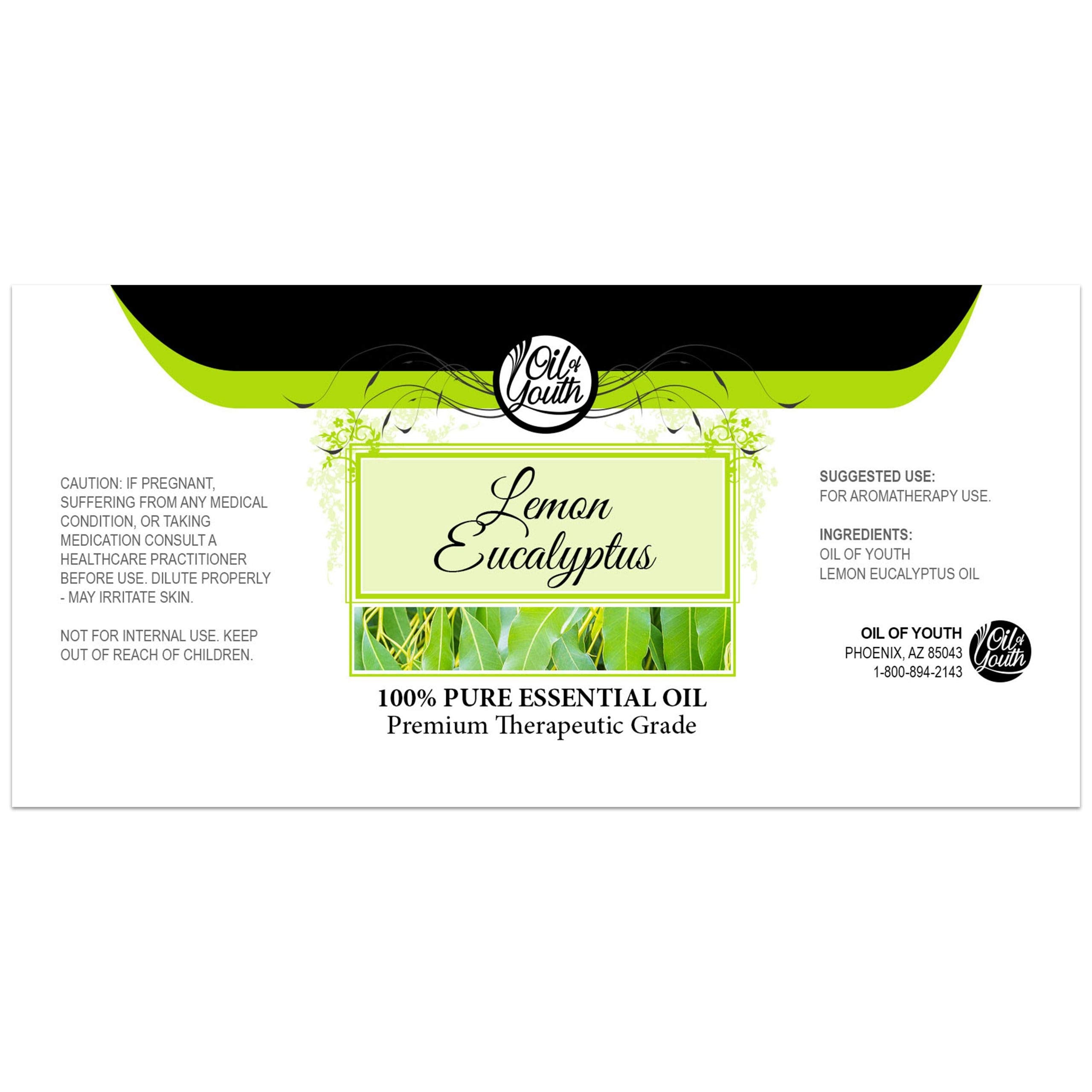 Lemon eucalyptus essential oil 4oz bottle for diffusers