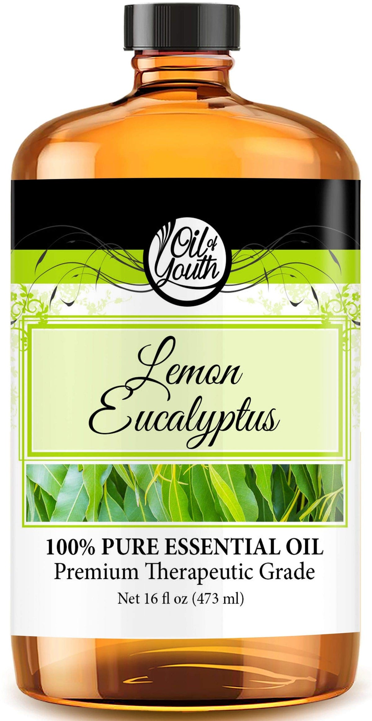 16oz bottle of Lemon Eucalyptus essential oil by Oil of Youth