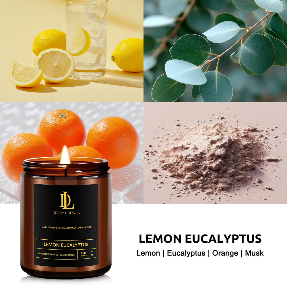 Lifestyle scene with Lemon Eucalyptus candle in home