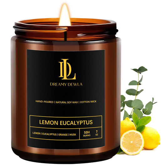 Lemon Eucalyptus 7oz soy candle product image