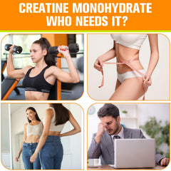 Lemon-flavored liquid creatine with dosing guidance