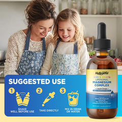 Natural lemon-flavored, family-friendly magnesium drops
