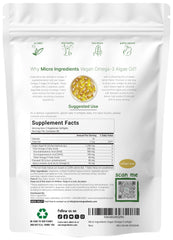 Label showing lemon flavor with DHA 500 mg and DPA 100 mg
