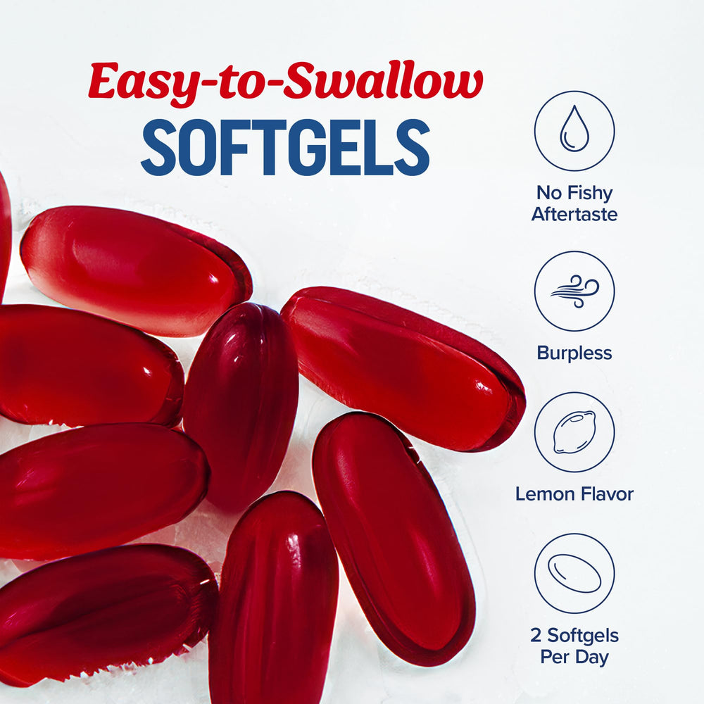 Lemon-flavored burpless Omega-3 fish oil capsules