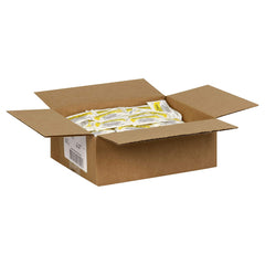 Case packaging showing 200 lemon juice packets