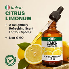Lemon essential oil cleaning solution