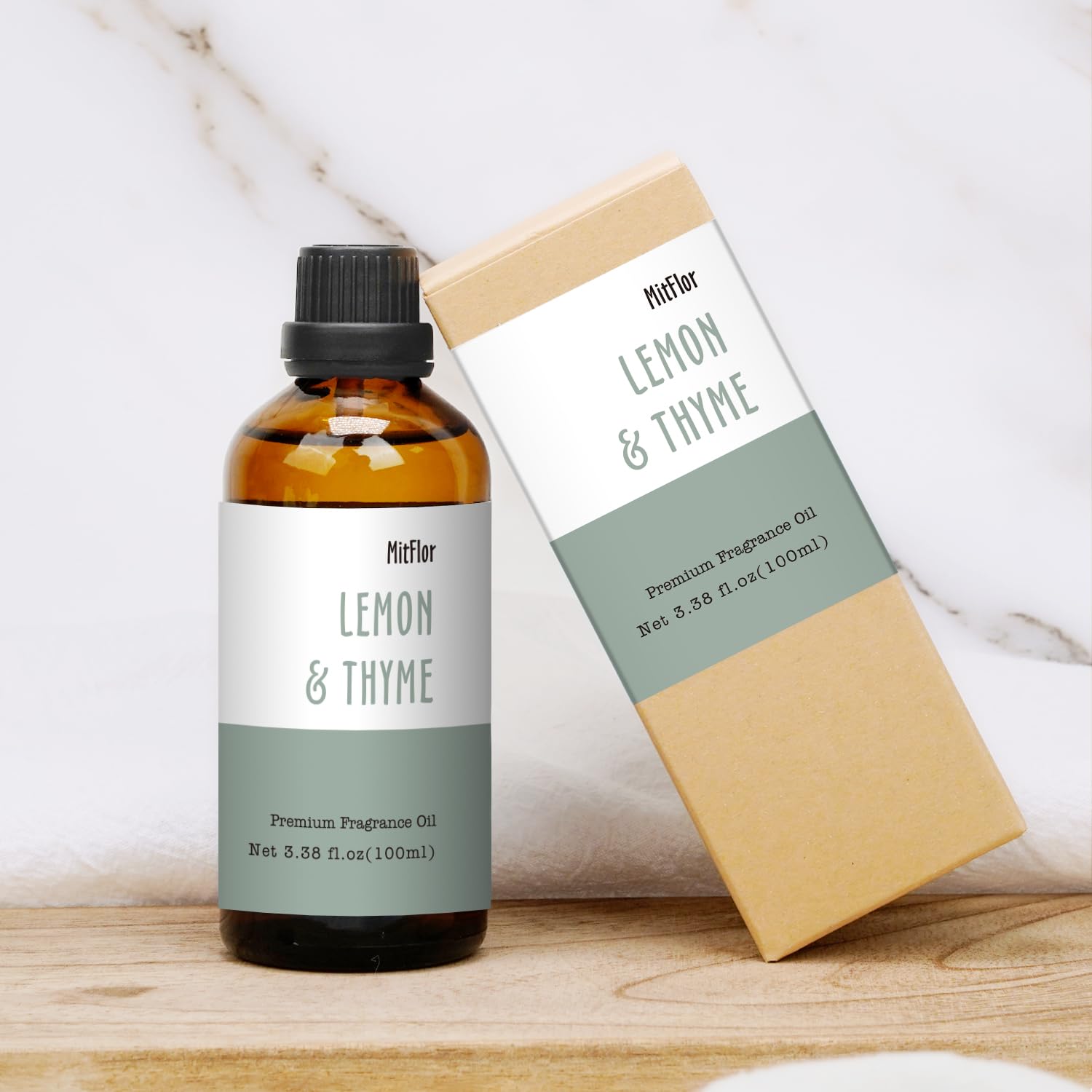 Herbal and citrus notes from Lemon & Thyme fragrance