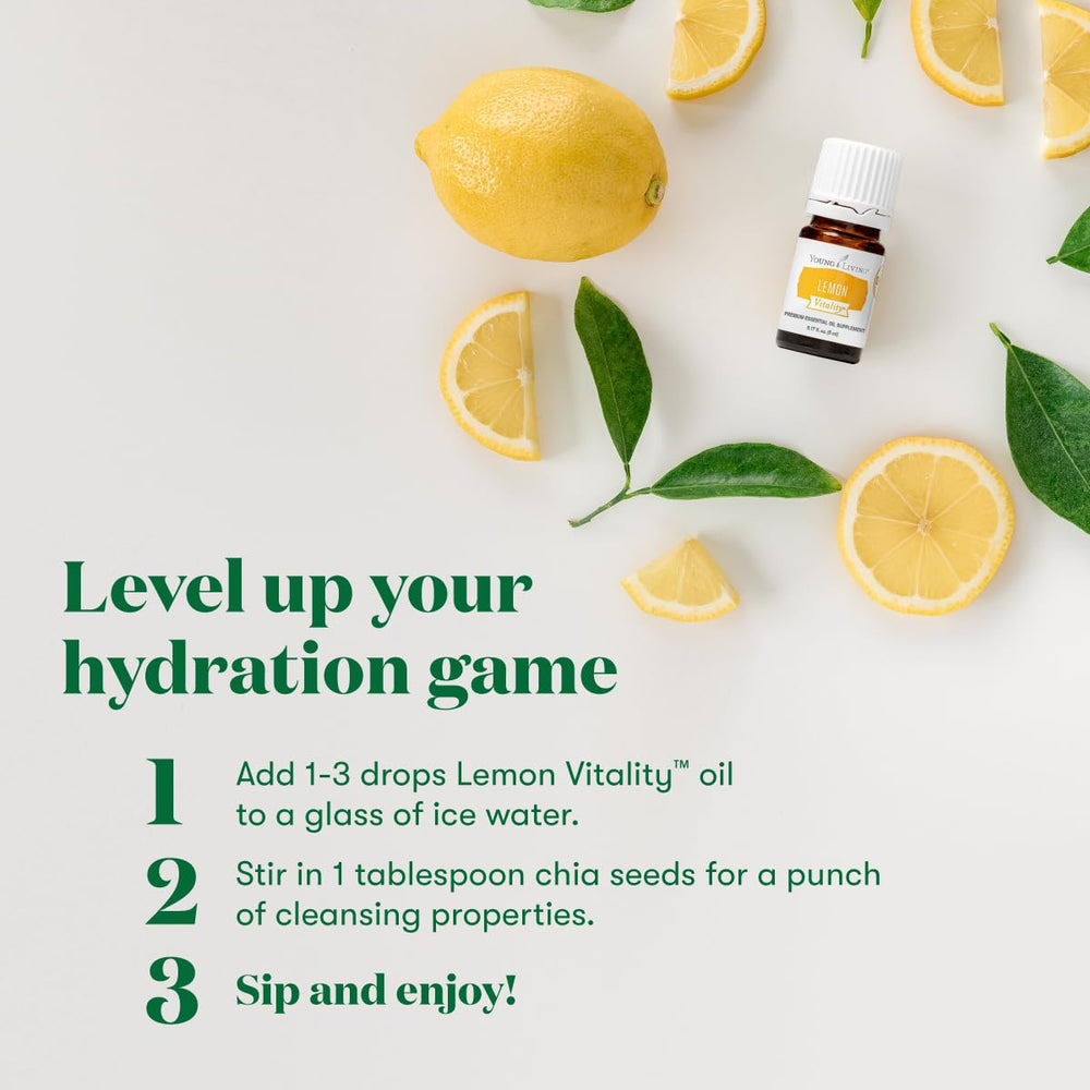 Citrus flavor of Lemon Vitality enhancing a dish