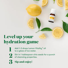 Citrus flavor of Lemon Vitality enhancing a dish