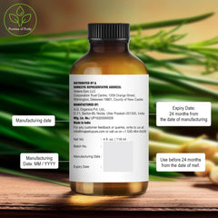 Lemongrass essential oil for diffusers and aromatherapy