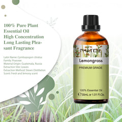 UV-resistant amber bottle for lemongrass essential oil
