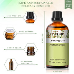 Lemongrass essential oil for candle making
