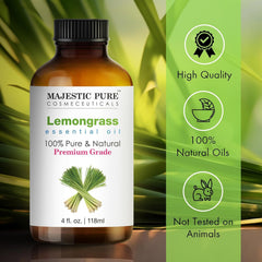 Lemongrass essential oil being used in a diffuser for aromatherapy