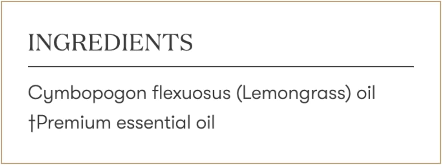 Packaging of Lemongrass Essential Oil Young Living