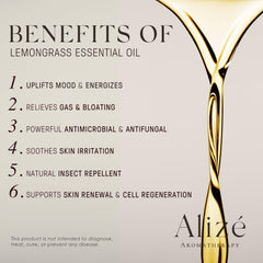 Lemongrass essential oil packaging with dropper