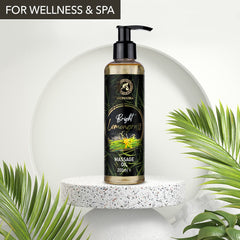 Massage oil being applied to skin