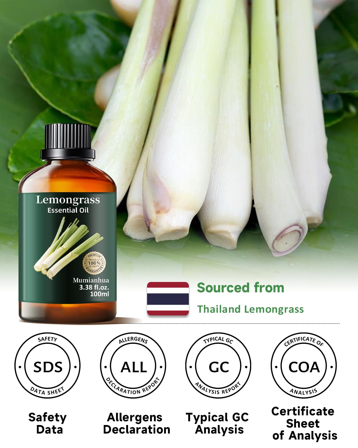 Lemongrass oil for hair care and scalp refresh