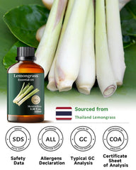 Lemongrass oil for hair care and scalp refresh