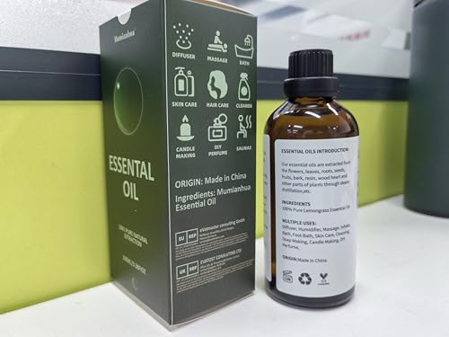 Lemongrass oil for soaps and bath products