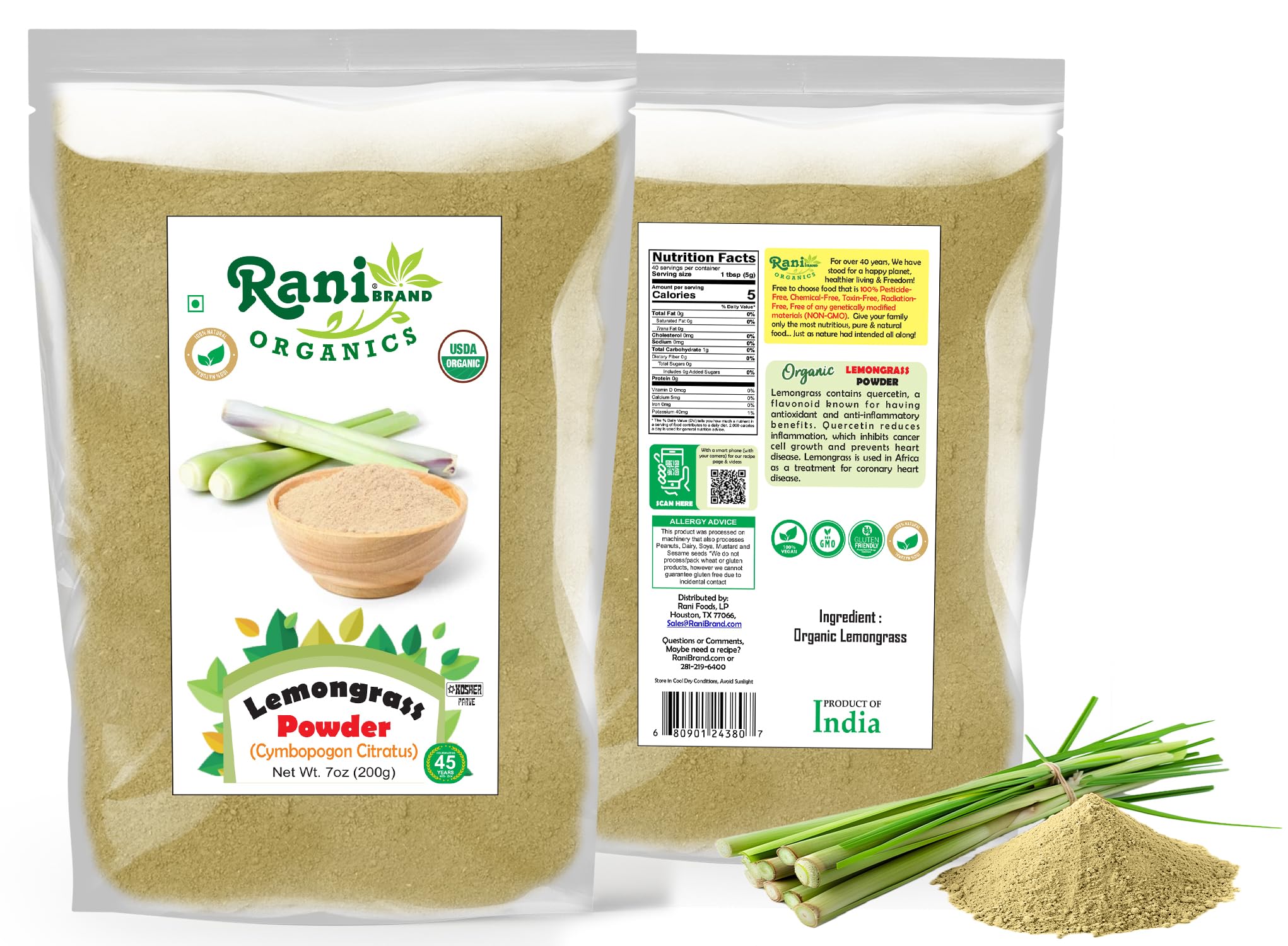 Stir-fry dish with lemongrass powder