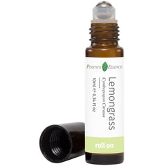 Lemongrass essential oil roll-on bottle with jojoba pre-dilution